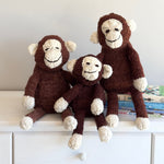 Kenana Knitters Hand Knitted Homespun Wool Monkey Stuffed Animal