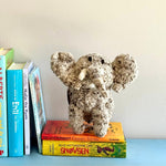 Kenana Knitters Hand Knitted Homespun Wool Elephant Stuffed Animal