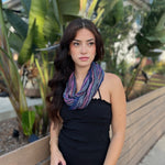 Humble Hilo Multicolored Thread Infinity Artisan Scarf