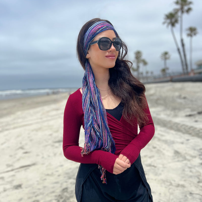 Humble Hilo Multicolored Thread Artisan Scarf