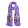 Humble Hilo Embroidered scarf/shawl with flowers