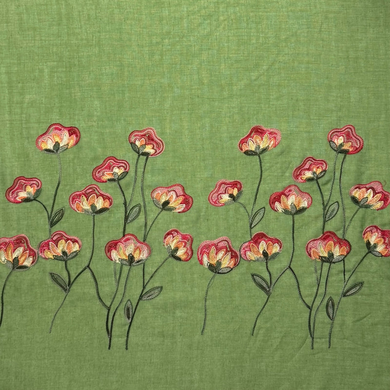 Humble Hilo Embroidered scarf/shawl with flowers