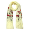 Humble Hilo Embroidered scarf/shawl with flowers