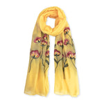 Humble Hilo Embroidered scarf/shawl with flowers