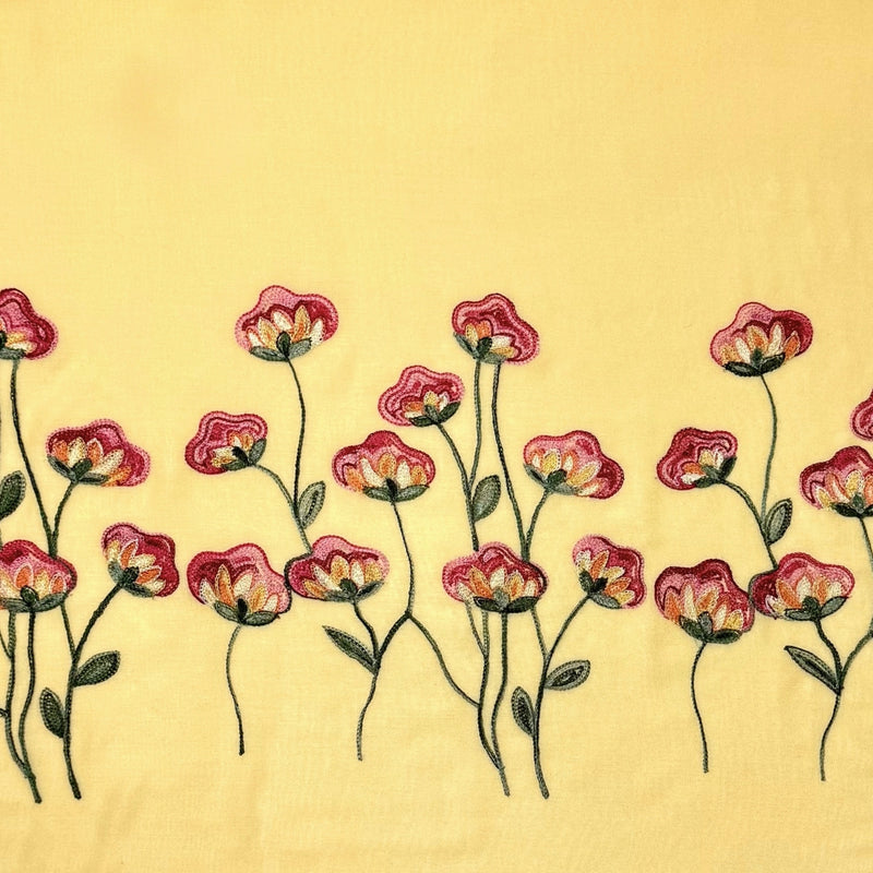 Humble Hilo Embroidered scarf/shawl with flowers