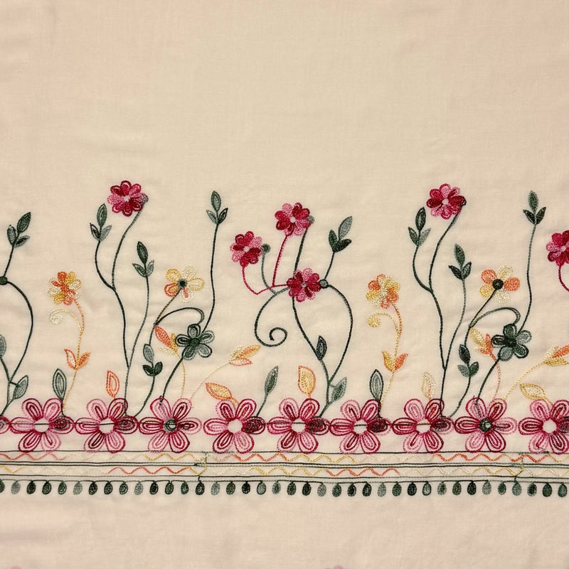 Humble Hilo Embroidered scarf/shawl with flowers