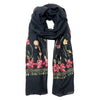 Humble Hilo Embroidered scarf/shawl with flowers