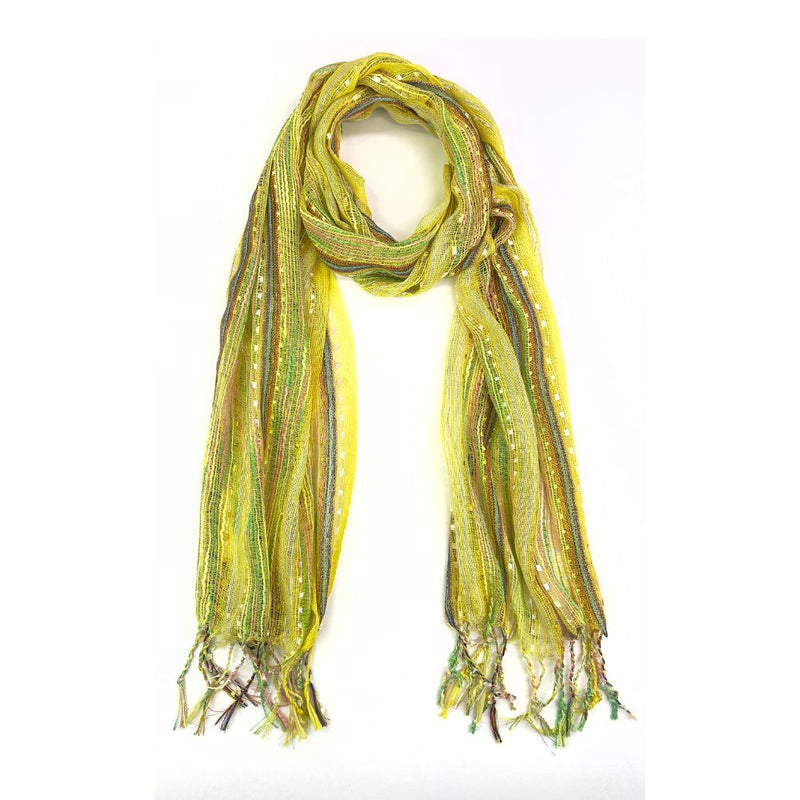 Humble Hilo Multicolored Thread Artisan Scarf