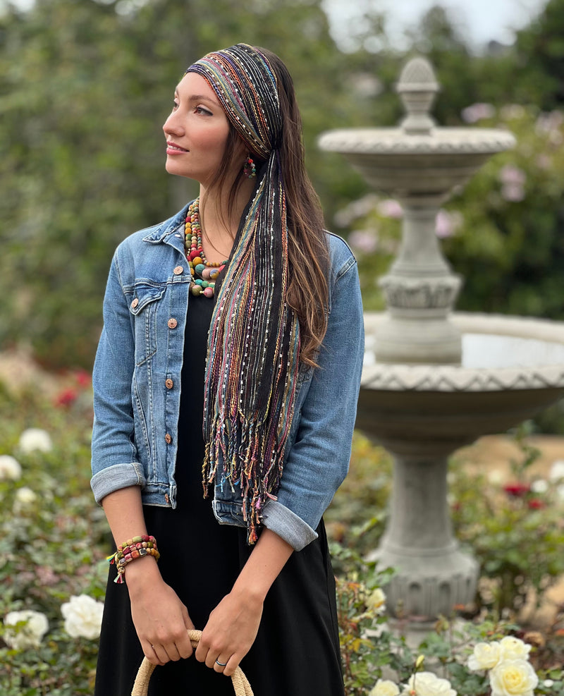 Humble Hilo Multicolored Thread Artisan Scarf