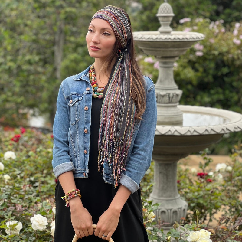 Humble Hilo Multicolored Thread Artisan Scarf