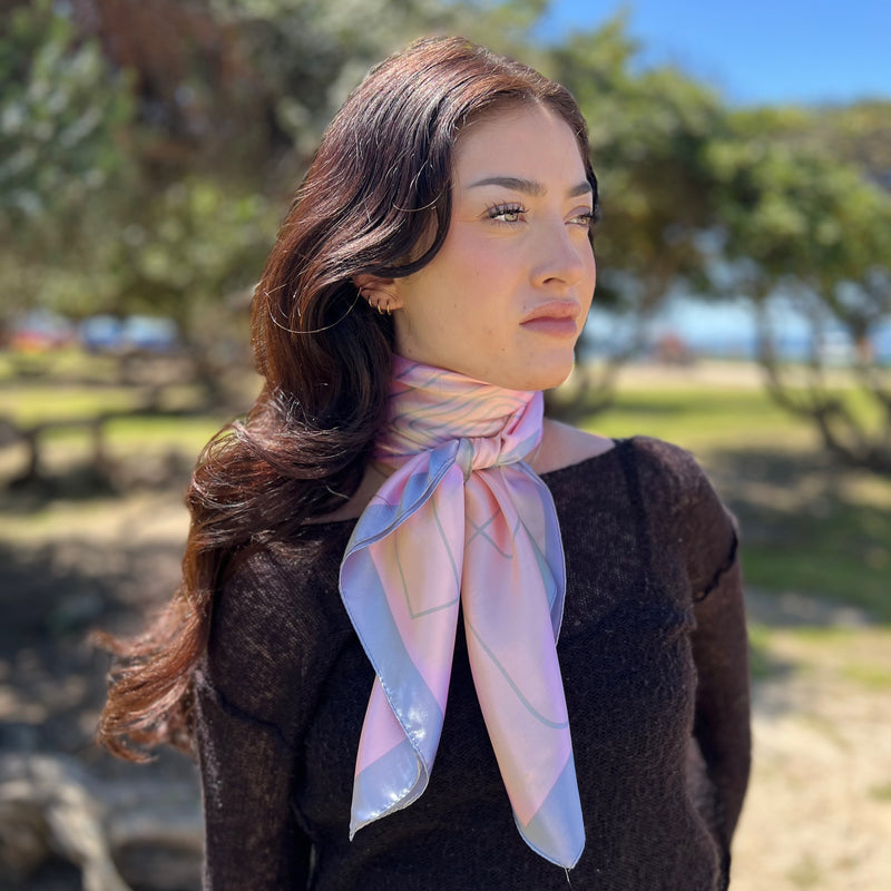 Humble Hilo Scarf Abstract Lines