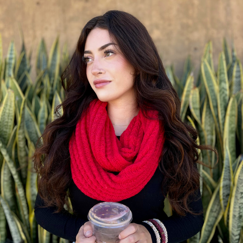 Humble Hilo Knitted Scarf, Infinity Scarf