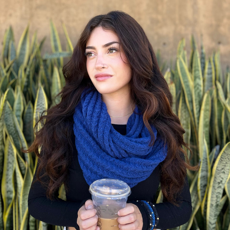 Humble Hilo Knitted Scarf, Infinity Scarf