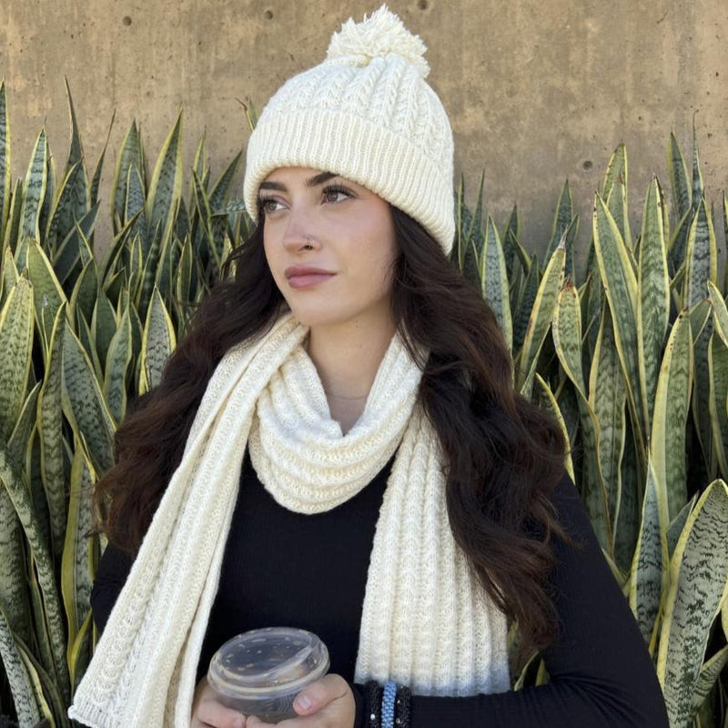 Humble Hilo Knitted Scarf and Hat Set