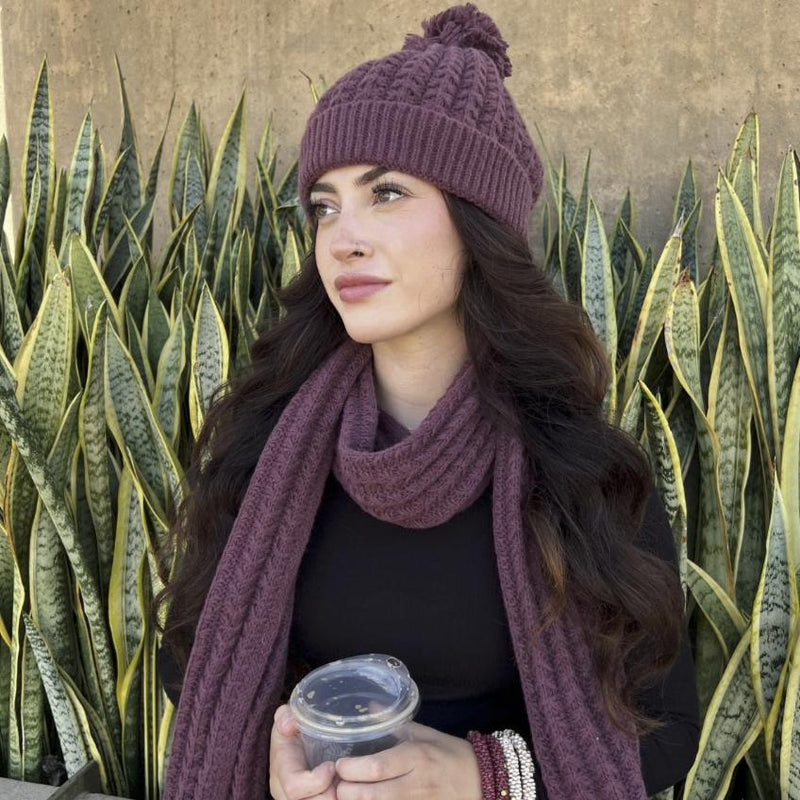 Humble Hilo Knitted Scarf and Hat Set