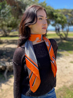 Humble Hilo Scarf Horses and Chevron lines