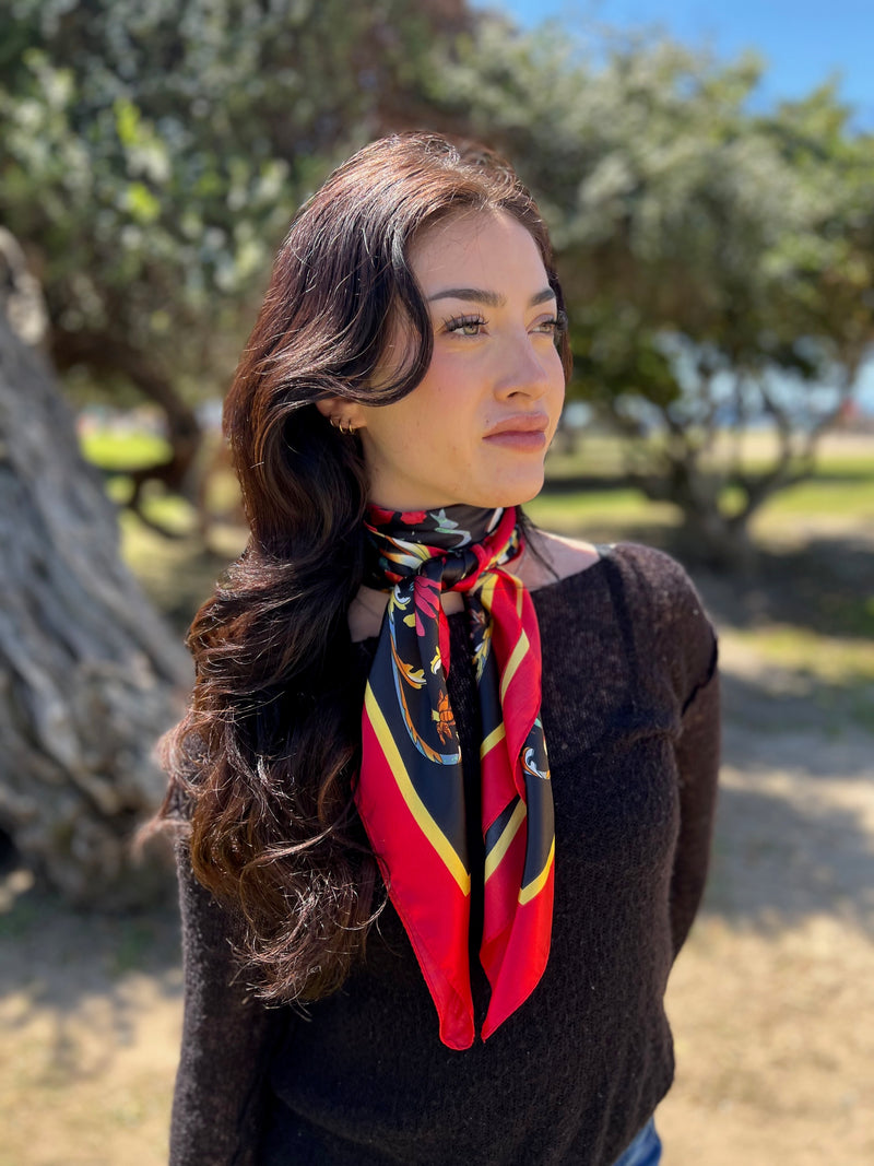 Humble Hilo Scarf Birds and Berries