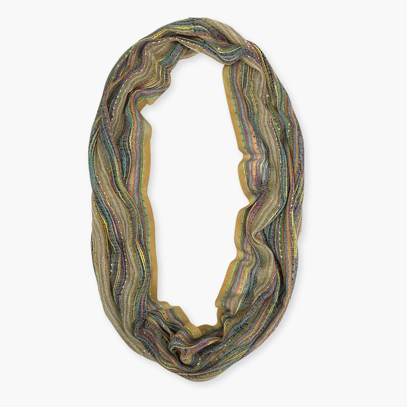 Humble Hilo Multicolored Thread Infinity Artisan Scarf
