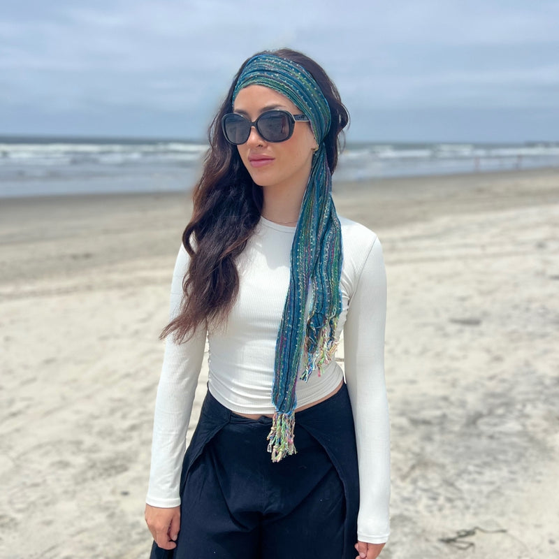 Humble Hilo Multicolored Thread Artisan Scarf