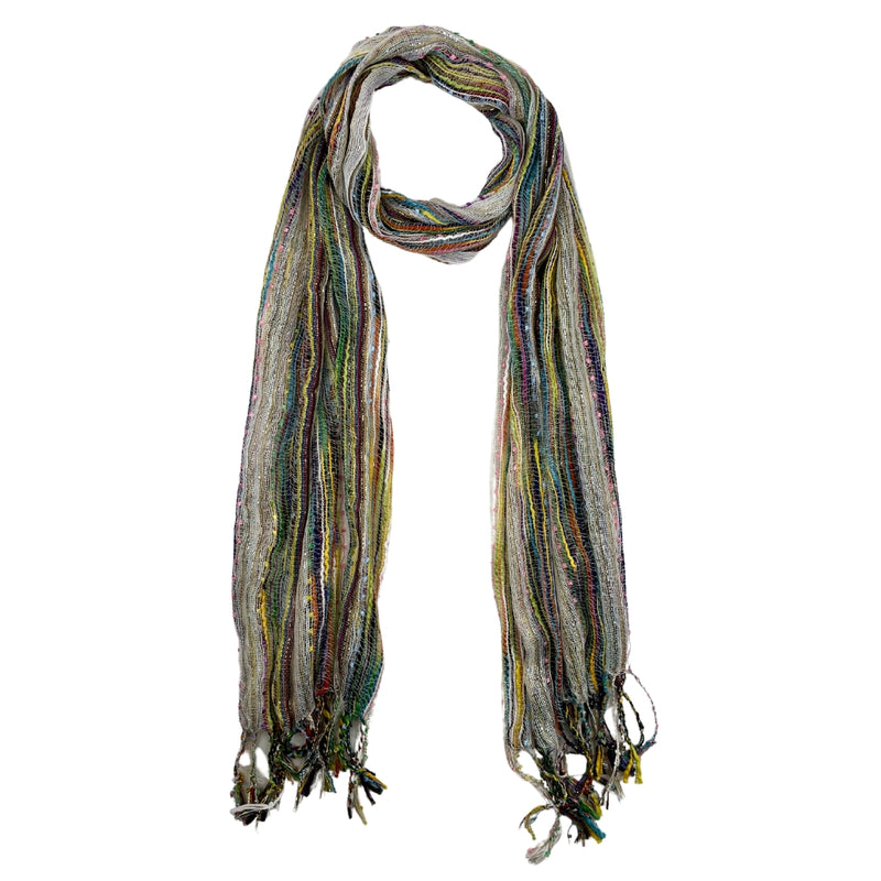 Humble Hilo Multicolored Thread Artisan Scarf