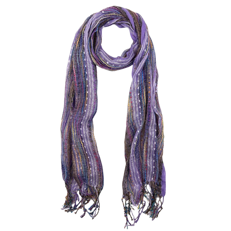 Humble Hilo Multicolored Thread Artisan Scarf