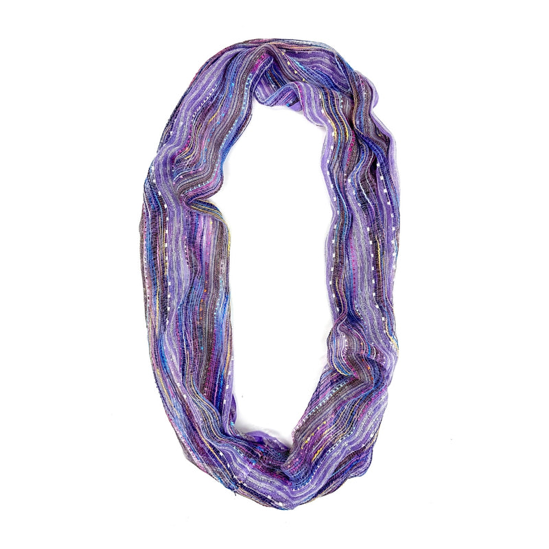 Humble Hilo Multicolored Thread Infinity Artisan Scarf