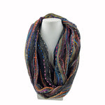 Humble Hilo Multicolored Thread Infinity Artisan Scarf