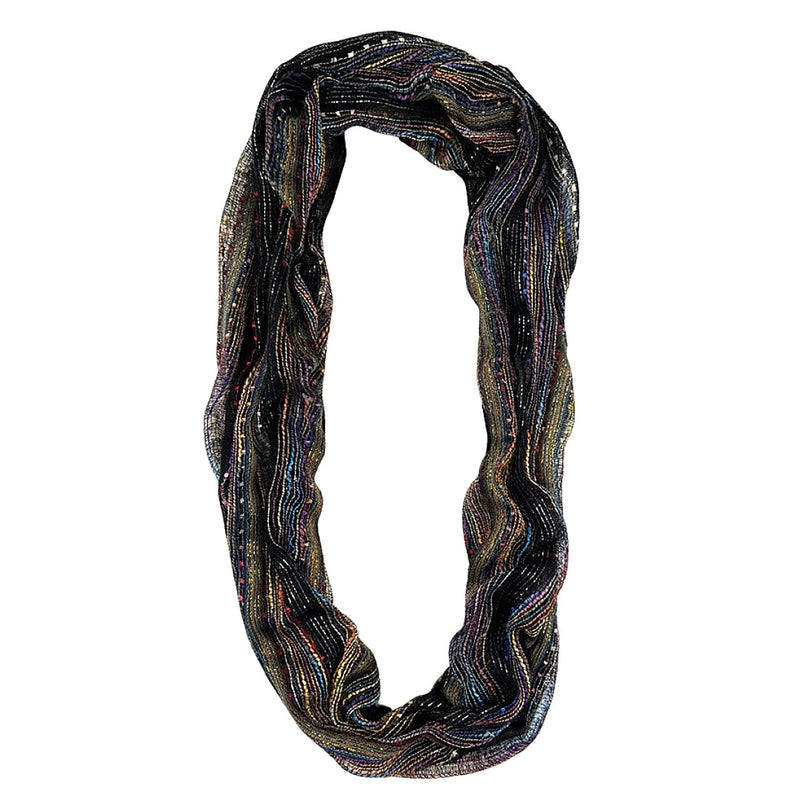 Humble Hilo Multicolored Thread Infinity Artisan Scarf