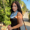 Humble Hilo Multicolored Thread Infinity Artisan Scarf