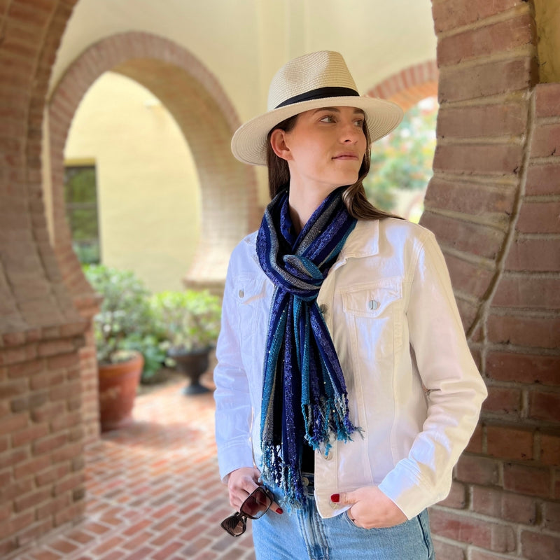 Humble Hilo Zari Weave Scarf