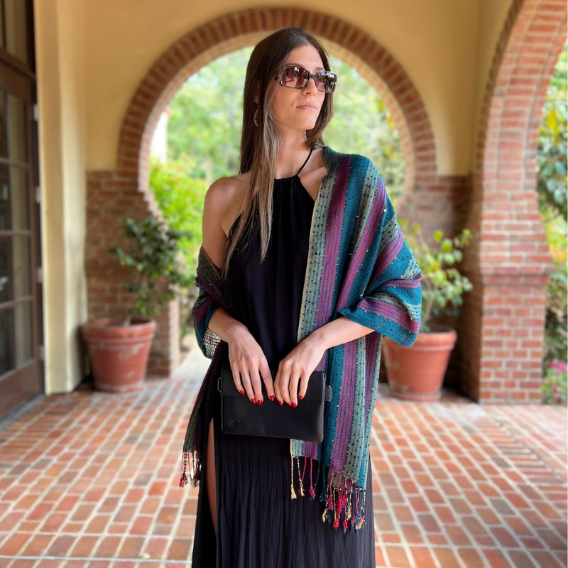 Humble Hilo Zari Weave Scarf