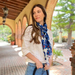 Humble Hilo Poppies Vector Art Scarf