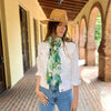 Humble Hilo Poppies Vector Art Scarf