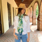 Humble Hilo Poppies Vector Art Scarf