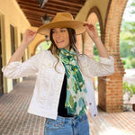Humble Hilo Poppies Vector Art Scarf