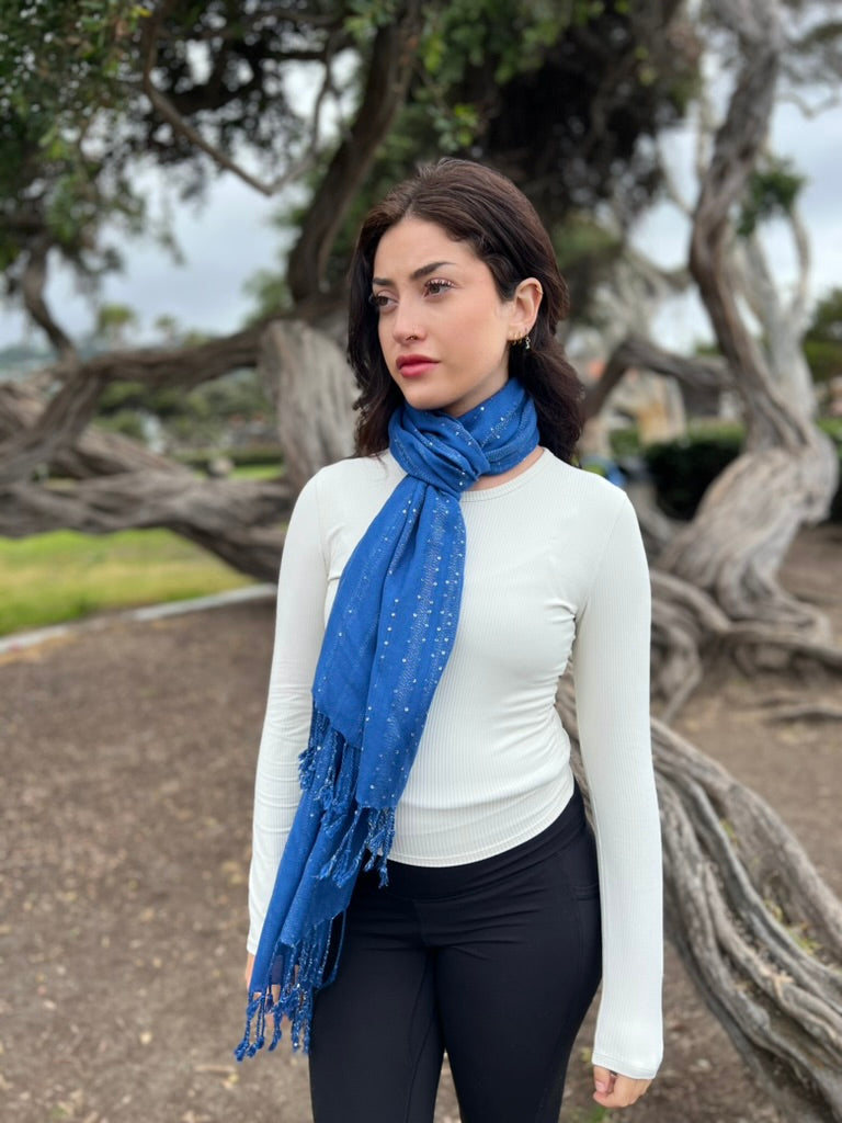 Humble Hilo Handmade Shimmer Thread Scarf