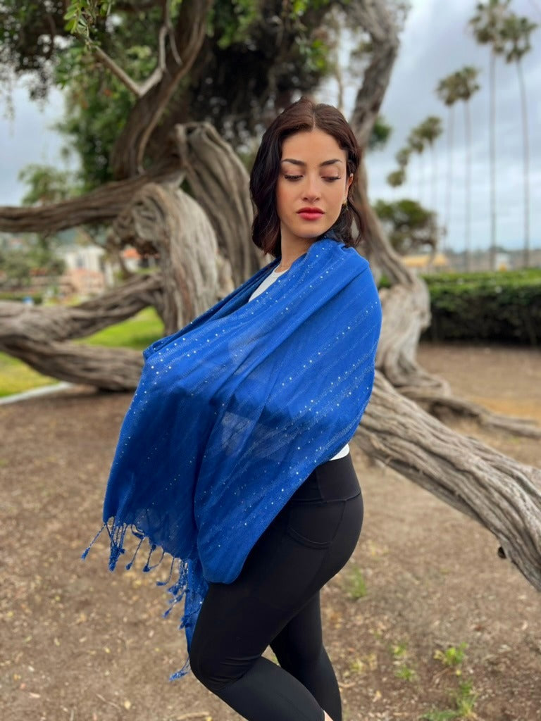 Humble Hilo Handmade Shimmer Thread Scarf