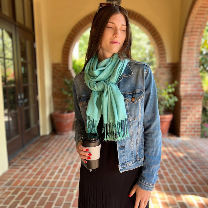 Humble Hilo Handmade Shimmer Thread Scarf