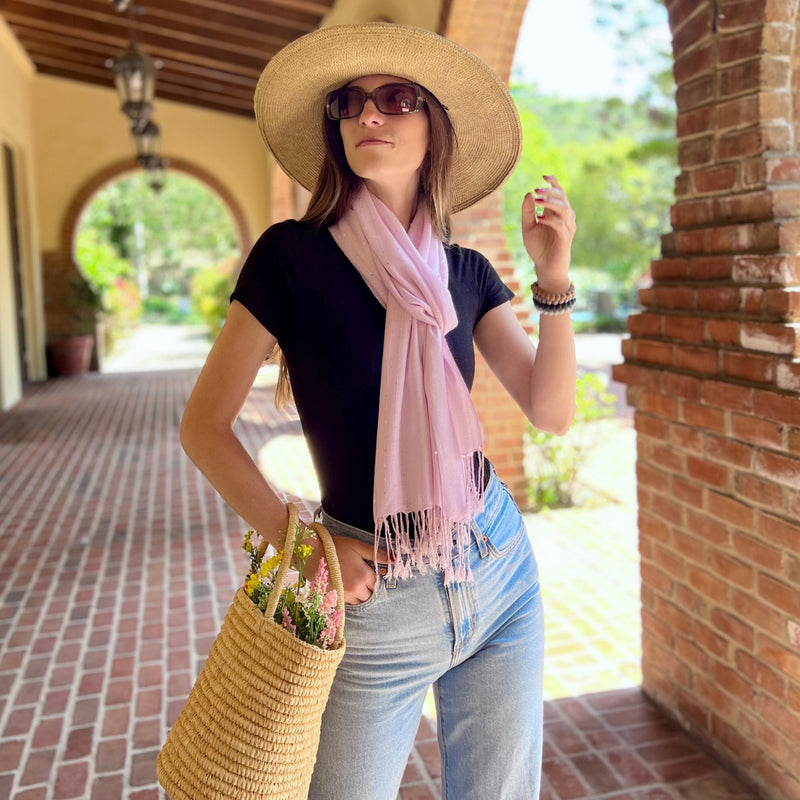 Humble Hilo Handmade Shimmer Thread Scarf