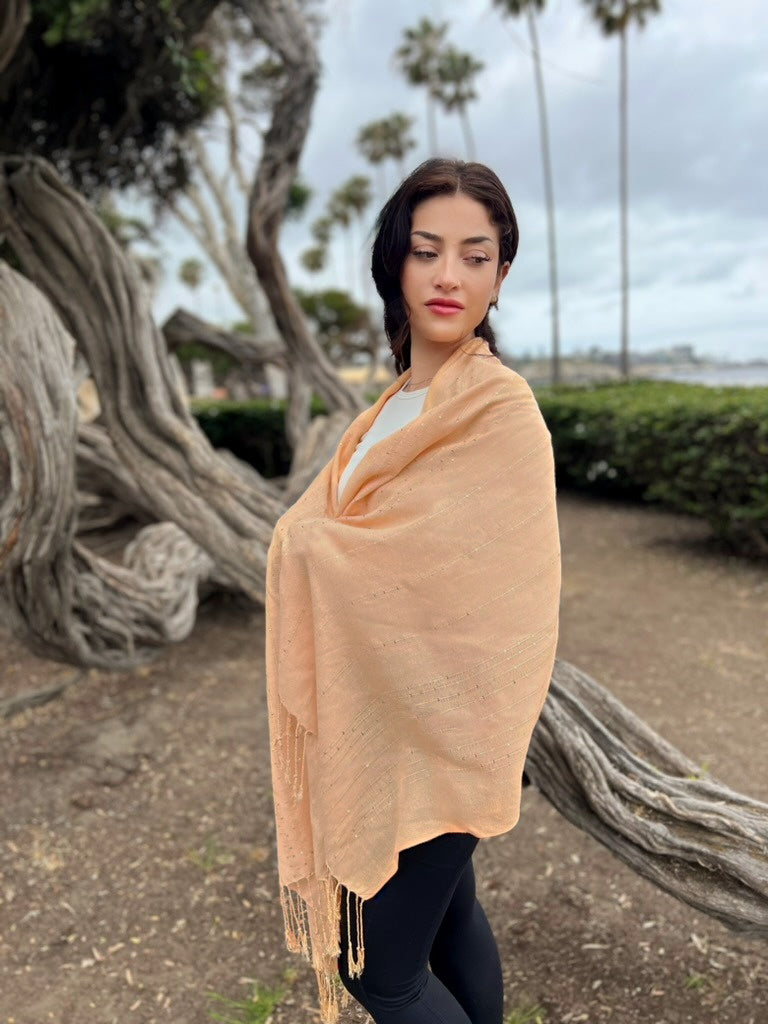 Humble Hilo Handmade Shimmer Thread Scarf