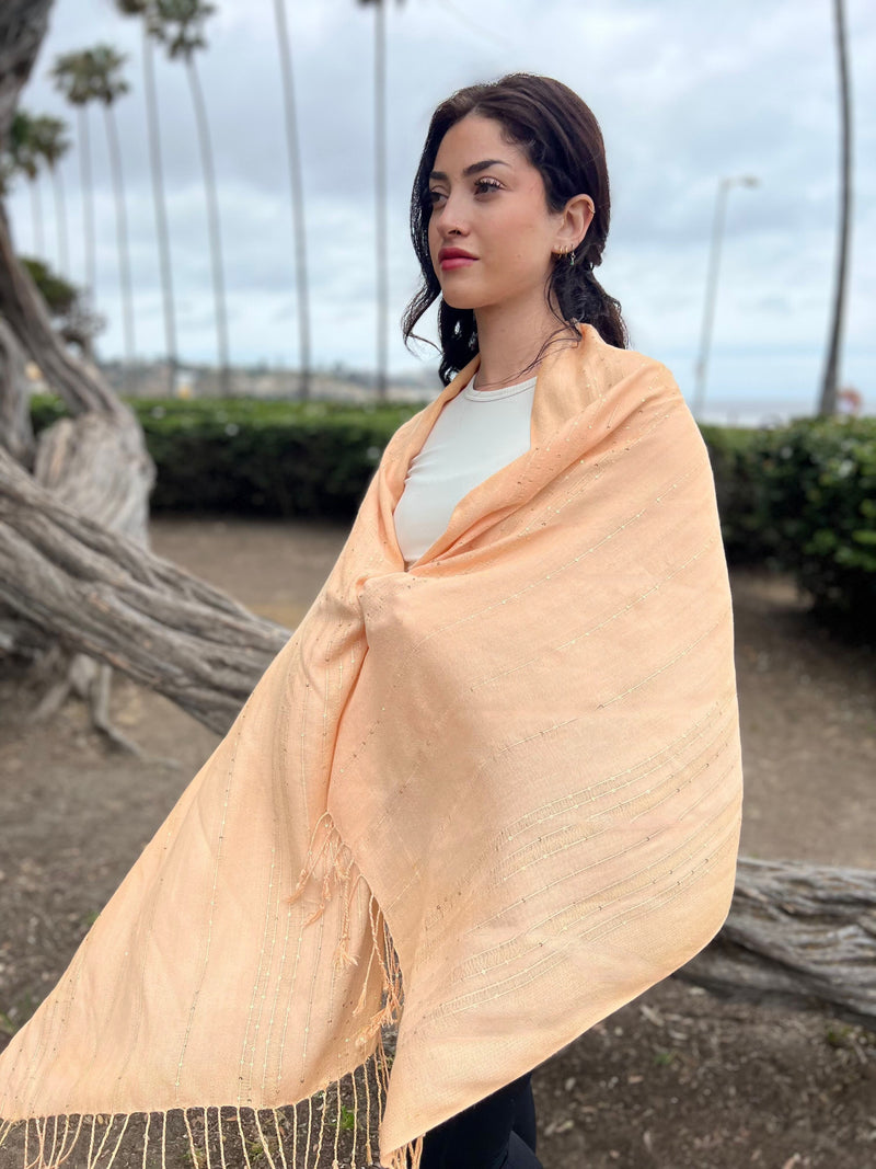 Humble Hilo Handmade Shimmer Thread Scarf