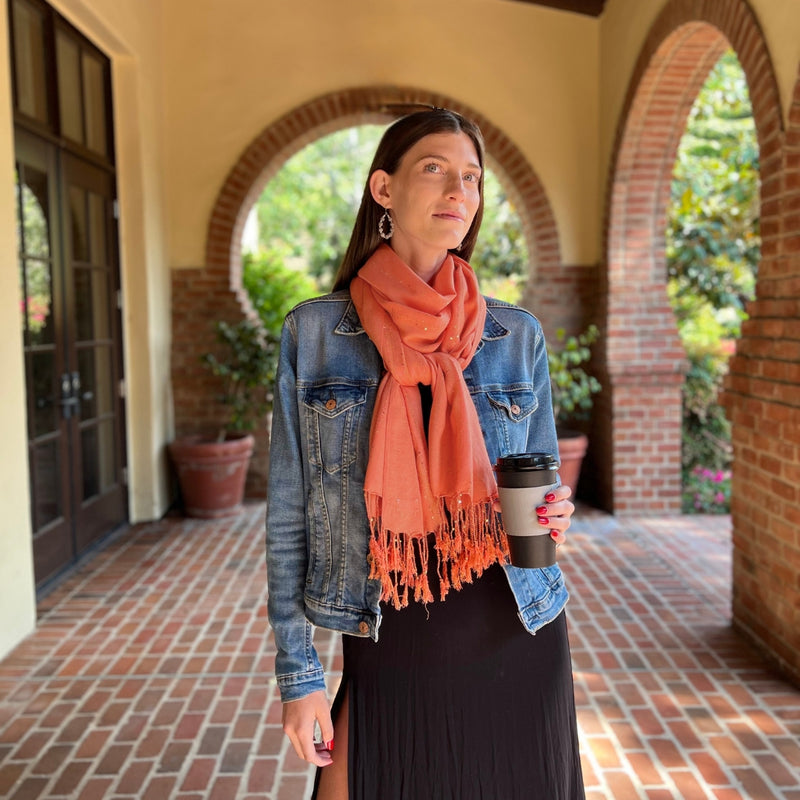 Humble Hilo Handmade Shimmer Thread Scarf