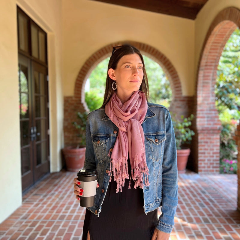Humble Hilo Handmade Shimmer Thread Scarf