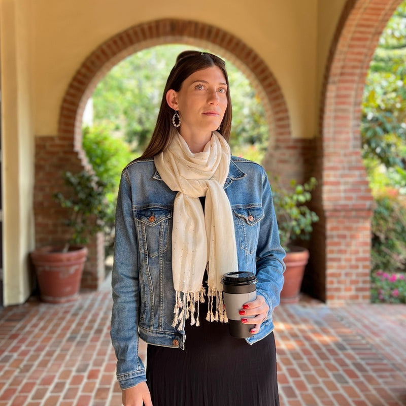 Humble Hilo Handmade Shimmer Thread Scarf