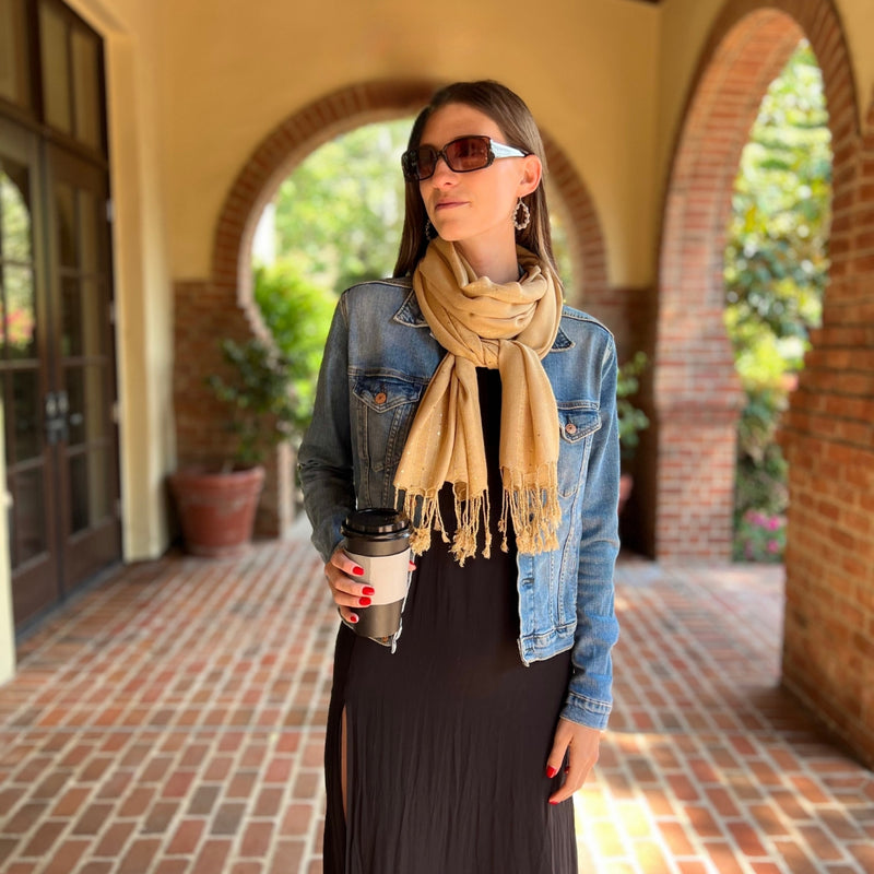 Humble Hilo Handmade Shimmer Thread Scarf