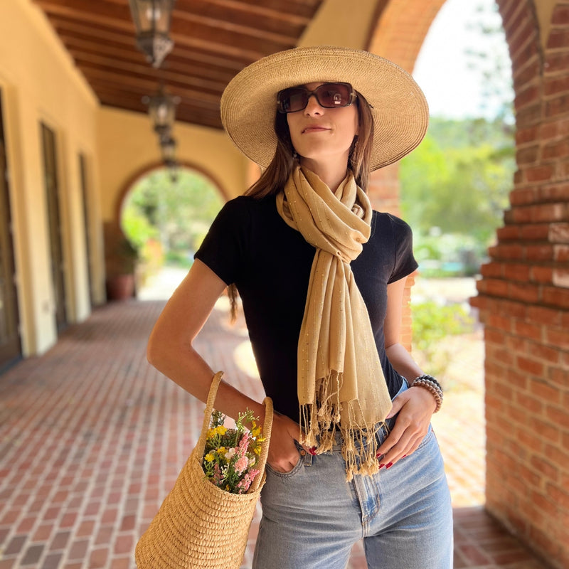 Humble Hilo Handmade Shimmer Thread Scarf