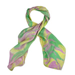 Humble Hilo Silk Square Scarf Marble Swirls