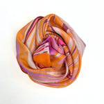 Humble Hilo Silk Square Scarf Marble Swirls