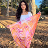 Humble Hilo Silk Square Scarf Marble Swirls