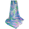 Humble Hilo Silk Square Scarf Marble Swirls